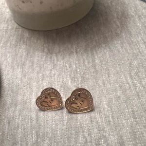 Michael Kors heart stud earrings